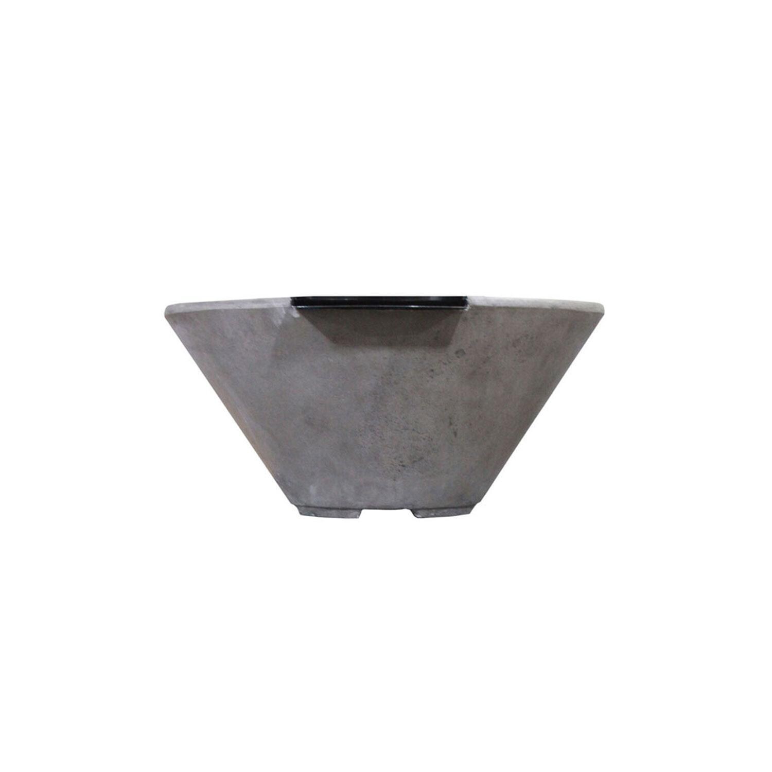 Verona 33-in Square GFRC Natural Gas Fire & Water Bowl in Gray by Prism Hardscapes