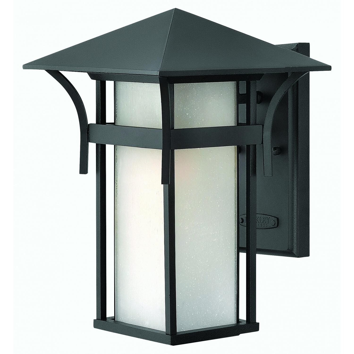 Hinkley Lighting Harbor One Light 14-Inch Outdoor Wall Light - Satin Black - 2574SK