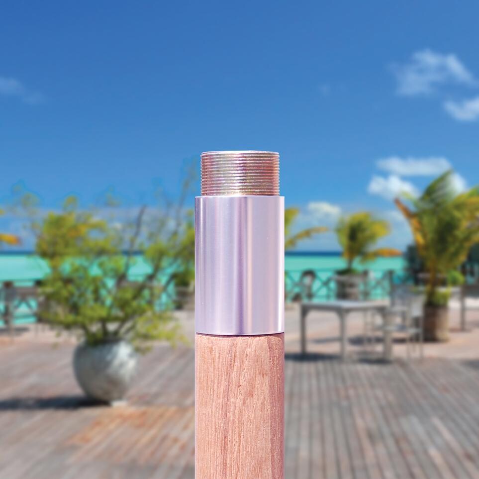 Galtech 11 Ft. Octagonal Patio Umbrella W/ Crank Lift - Threaded Coupling Detail thumbnail