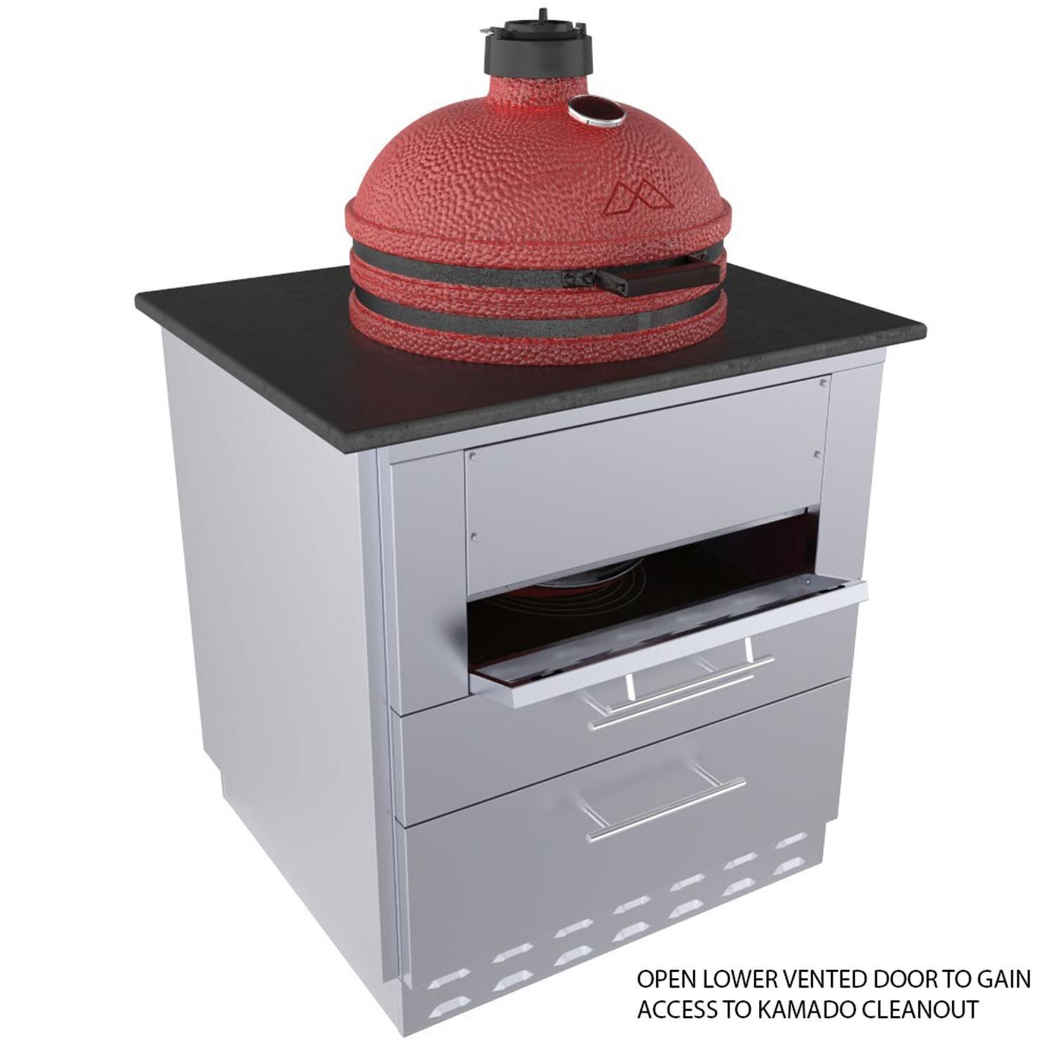 Sunstone SAC30KBDC 30-in Kamado Base Cabinet for UpTo 24 In. Dia. Kamado & for Sunstone Power Cirque - Access Area - Detail thumbnail