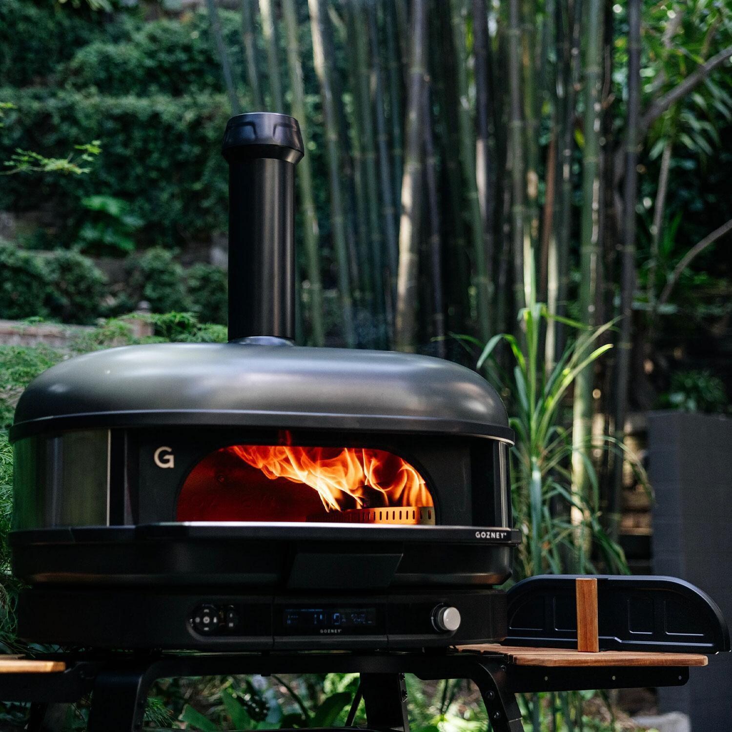 Gozney GMNOBUS1826 Off Black Dome XL Gen 2 Natural Gas Pizza Oven Bundle - Oven - Lifestyle thumbnail