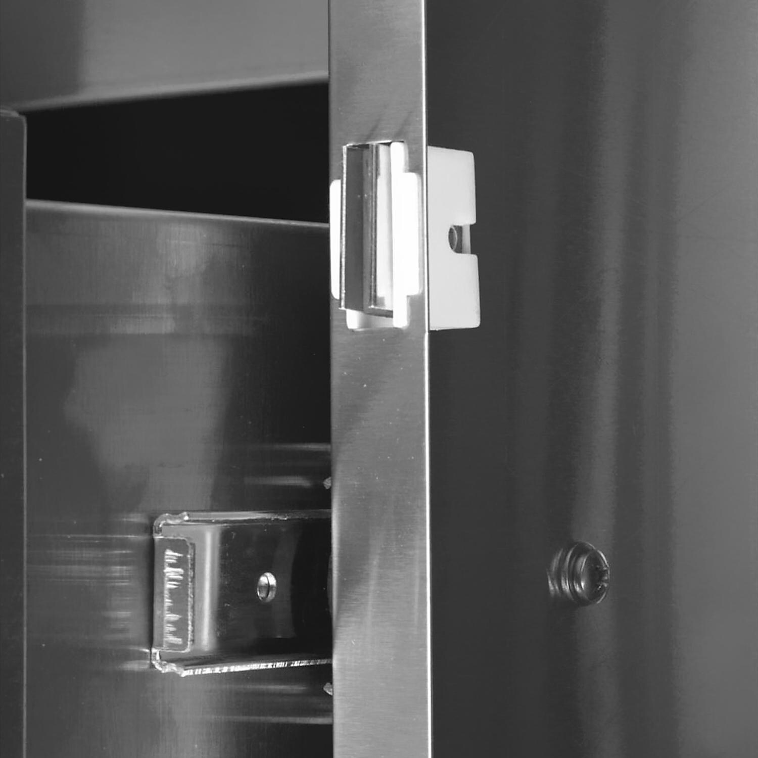 BBQ Guys Stainless Steel Kamado Cart - Magnetic Door Latch thumbnail