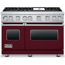Viking Professional 7 Series 48-Inch 6-Burner Propane Gas Range With Griddle - Burgundy - VGR7486GBULP image