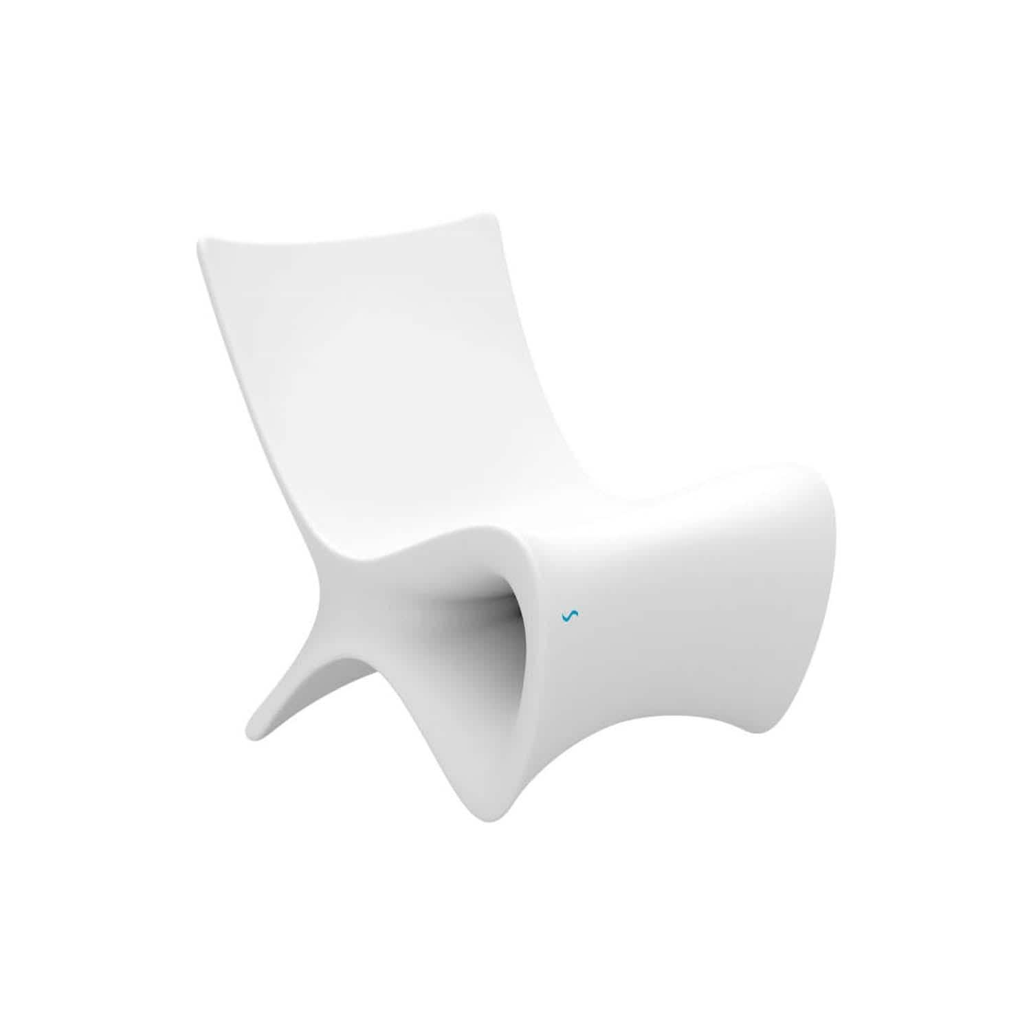 Ledge Lounger Autograph Polyresin in White by - LL-AG-CR-W