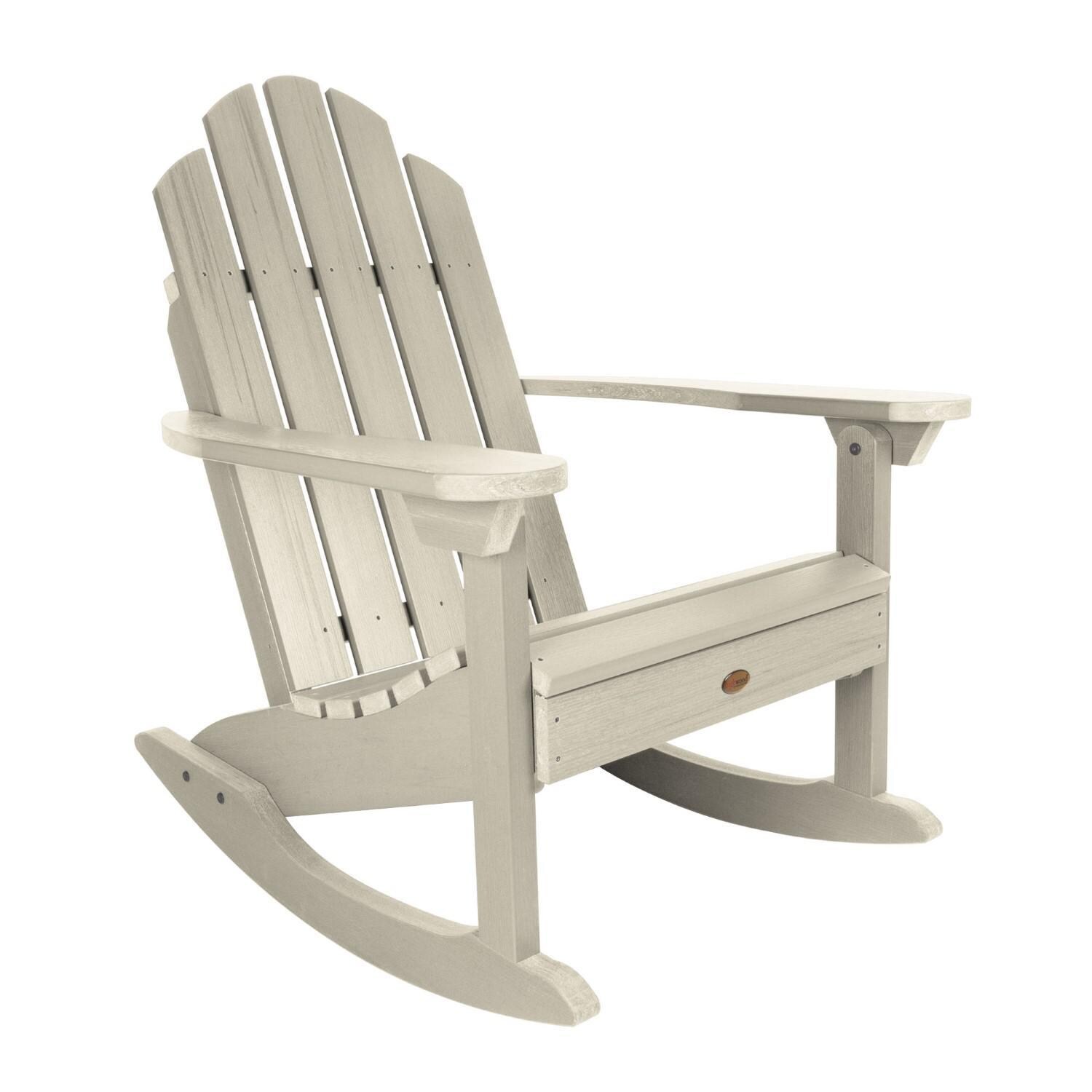 Lakeview Paradise Key Adirondack Rocking Chair - Whitewash - On White thumbnail