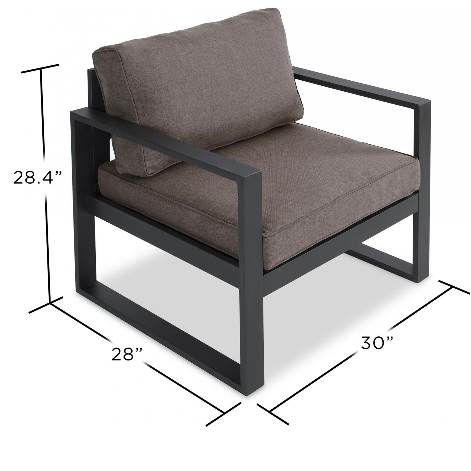 Real Flame Baltic Outdoor Club Chair - Set Of 2 - Dims thumbnail
