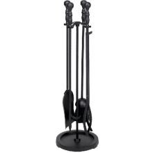 Dagan Industries 30-Inch 5-Piece Black Fireplace Tool Set With Stand image