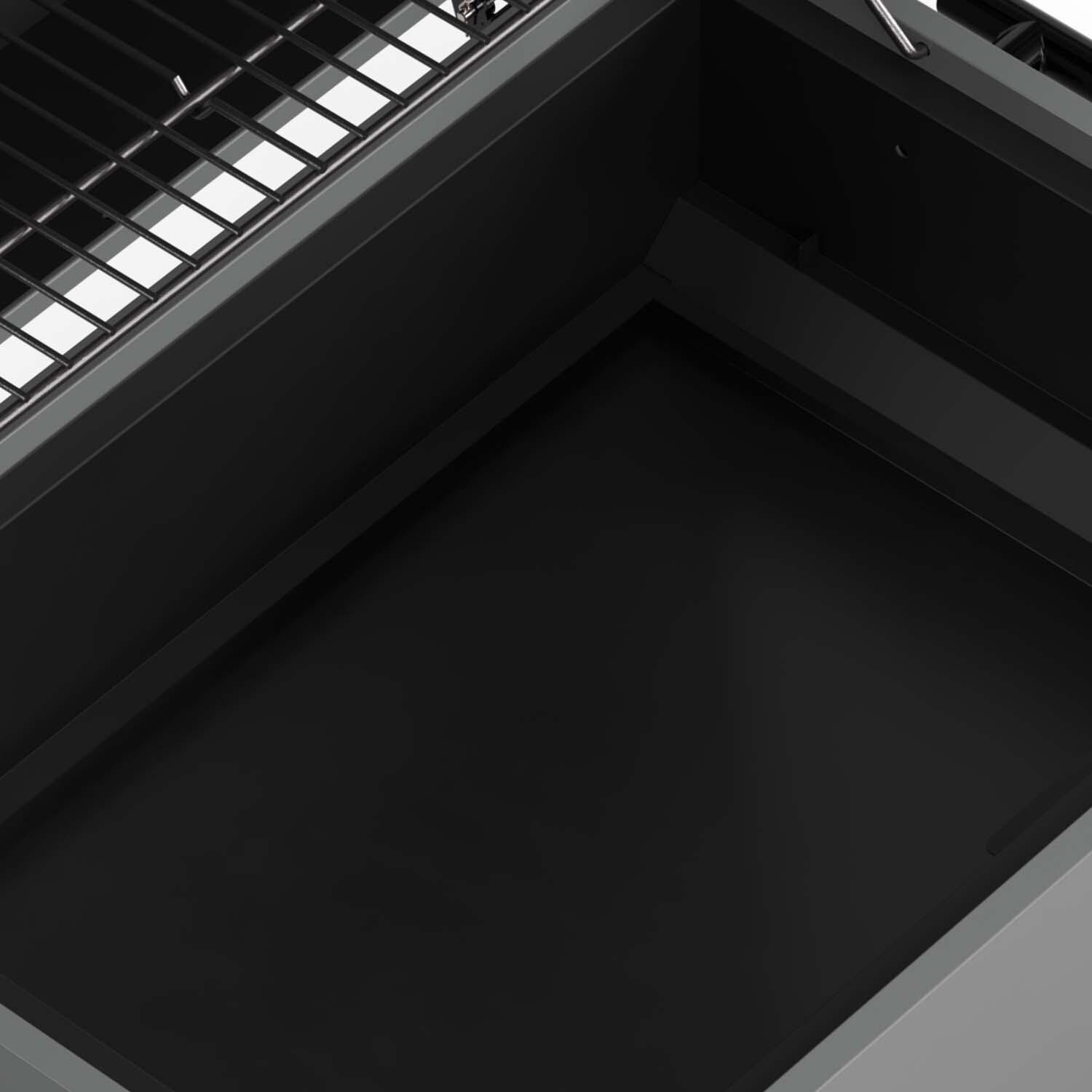 TYTUS TDT-CRT-CHAR Emberwood Charcoal Grill and Prep Cart - Fire Box - Detail thumbnail