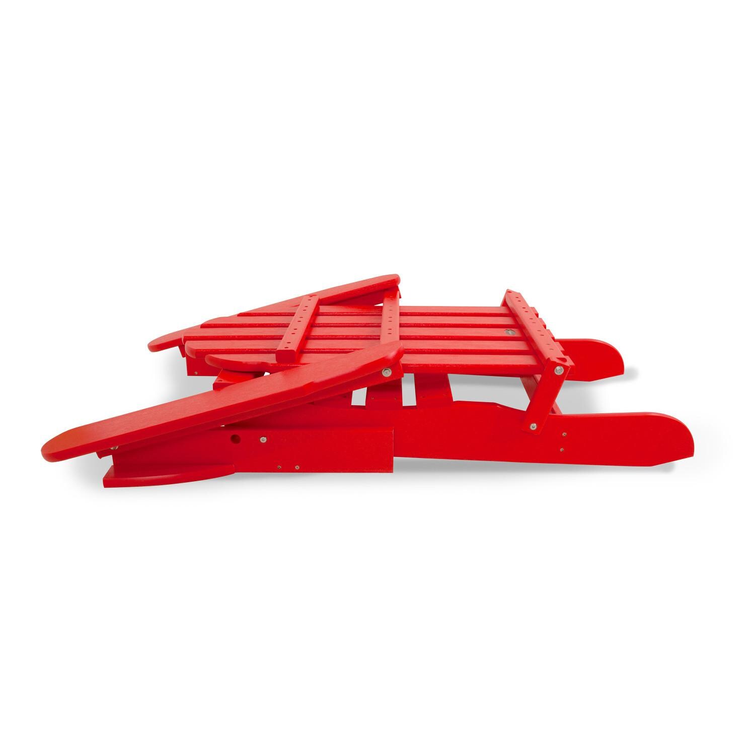 POLYWOOD PWS700-1-SR Classic Folding Adirondack 3-Piece Set W/ Long Island 18-Inch Side Table - Folded Chair thumbnail