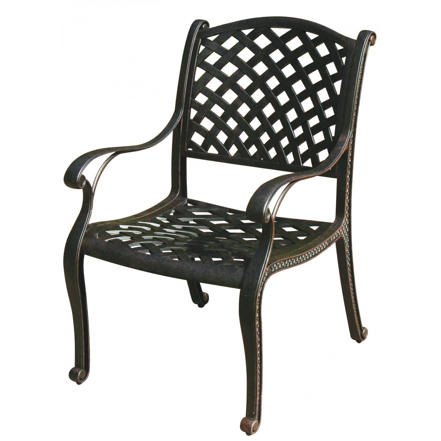 Nassau Cast Aluminum Patio Dining Chair By Darlee thumbnail