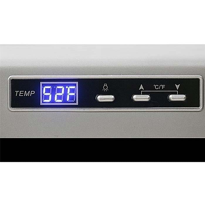 Whynter WC-28S SNO 28 Bottle Lockable Wine Cooler Thermostat Close-Up