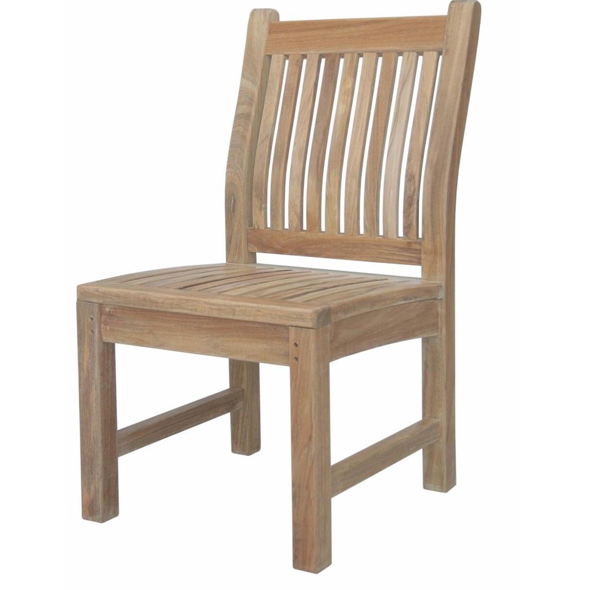 Anderson Teak Sahara Teak Patio Dining Chair - Angle thumbnail