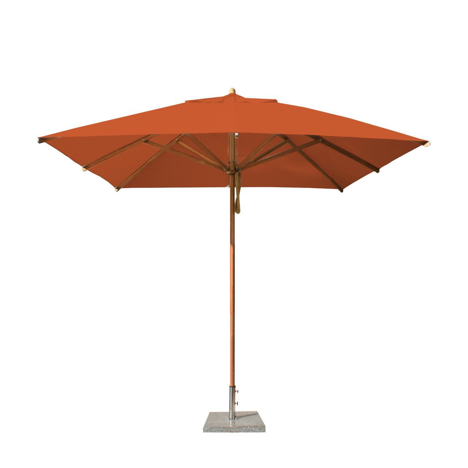Bambrella Levante 8 1/2 Ft. Square Market Umbrella - Terracotta Canopy