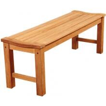 Amazonia Isle Of Capri 51 Inch Teak Patio Backless Bench