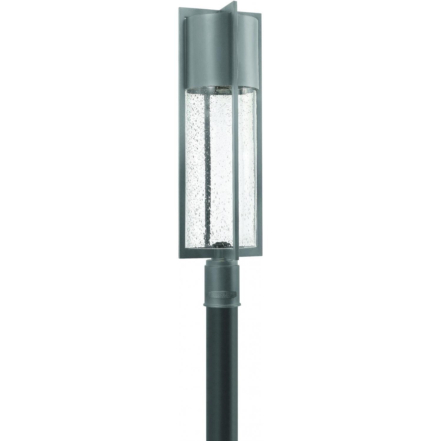 Hinkley Lighting Shelter 1321HE-LED 15W One Light LED Outdoor Post Light - Hematite thumbnail
