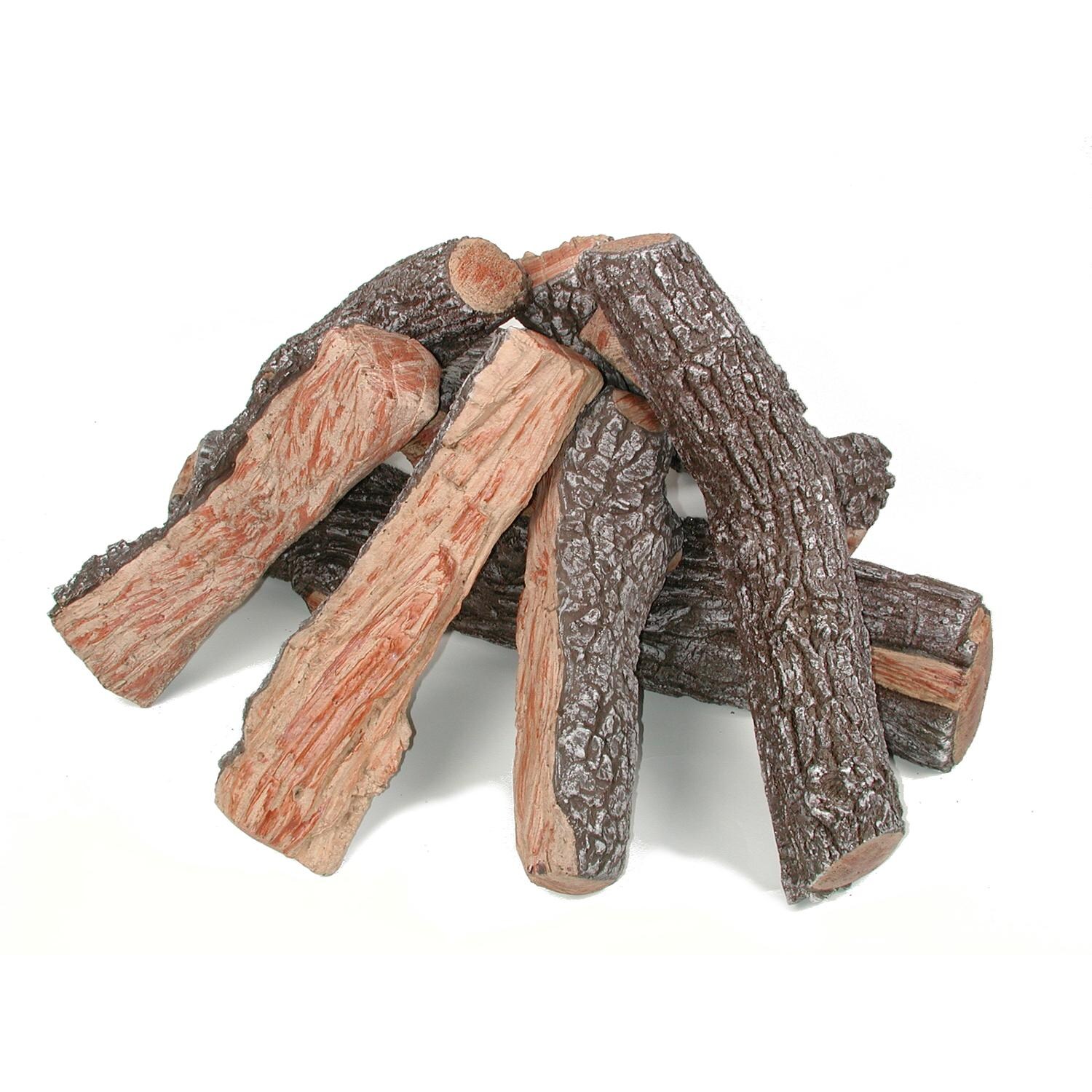 Rasmussen 20-Inch Bark/Split Fire Pit Logs (Logs Only - Burner Not Included)