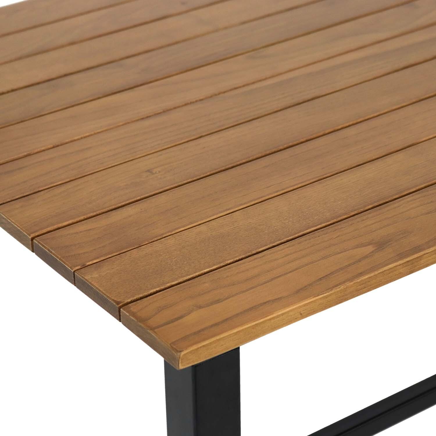 3 Pc Wood Dining Set in European Chestnut By Ultimate Patio - Table Top - Detail