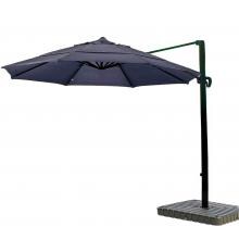 California Umbrella 11 Ft. Octagonal Aluminum Multi-Position Tilt Cantilever Patio Umbrella W/ Crank Lift & Aluminum Ribs - Bronze Frame / Sunbrella Canvas Navy Canopy image