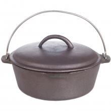 Cajun Classic 2-Quart Unseasoned Cast Iron Dutch Oven - GL10486 image
