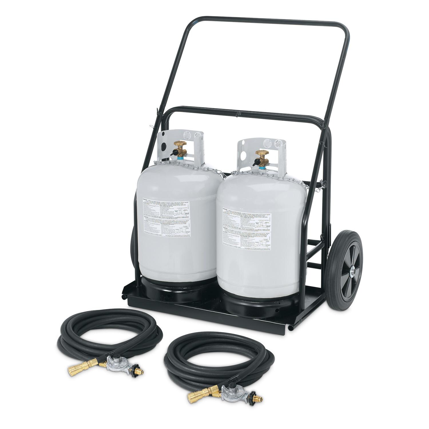 Crown Verity CV-RPS-486072 Propane Tank Cart W/ Hoses & Regulators thumbnail