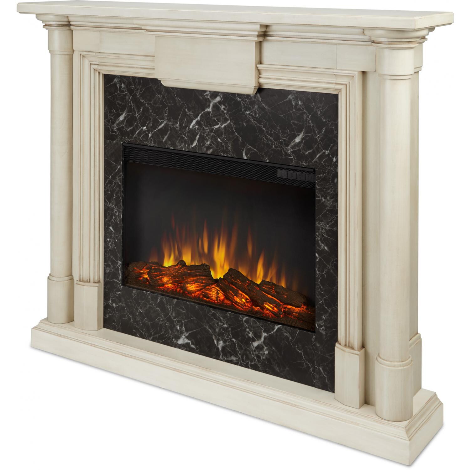 Real Flame Maxwell Electric Fireplace - Main - Whitewash thumbnail