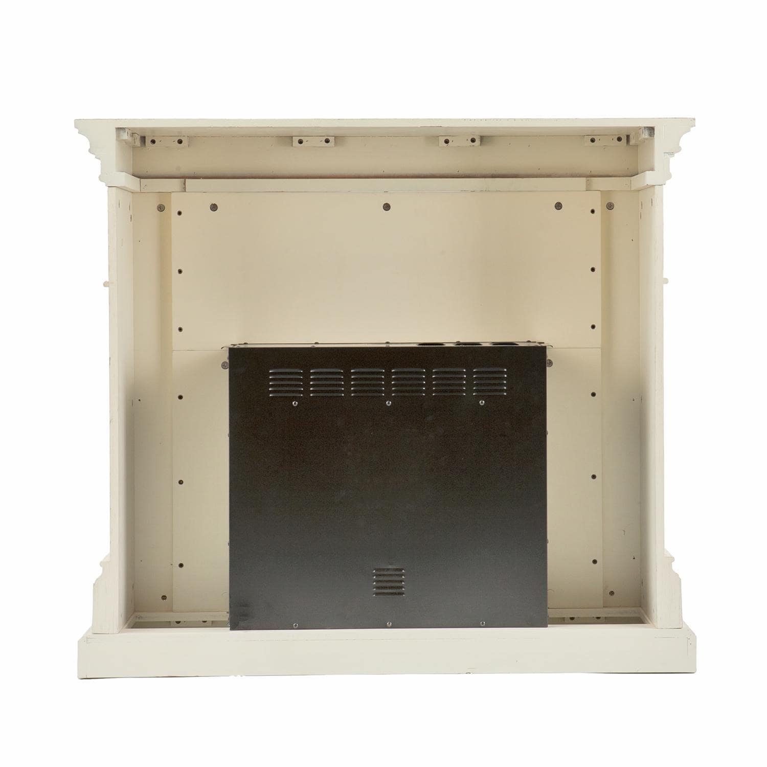 Southern Enterprises Sicilian Harvest 44 3/4-Inch Electric Fireplace - Ivory - Back View thumbnail