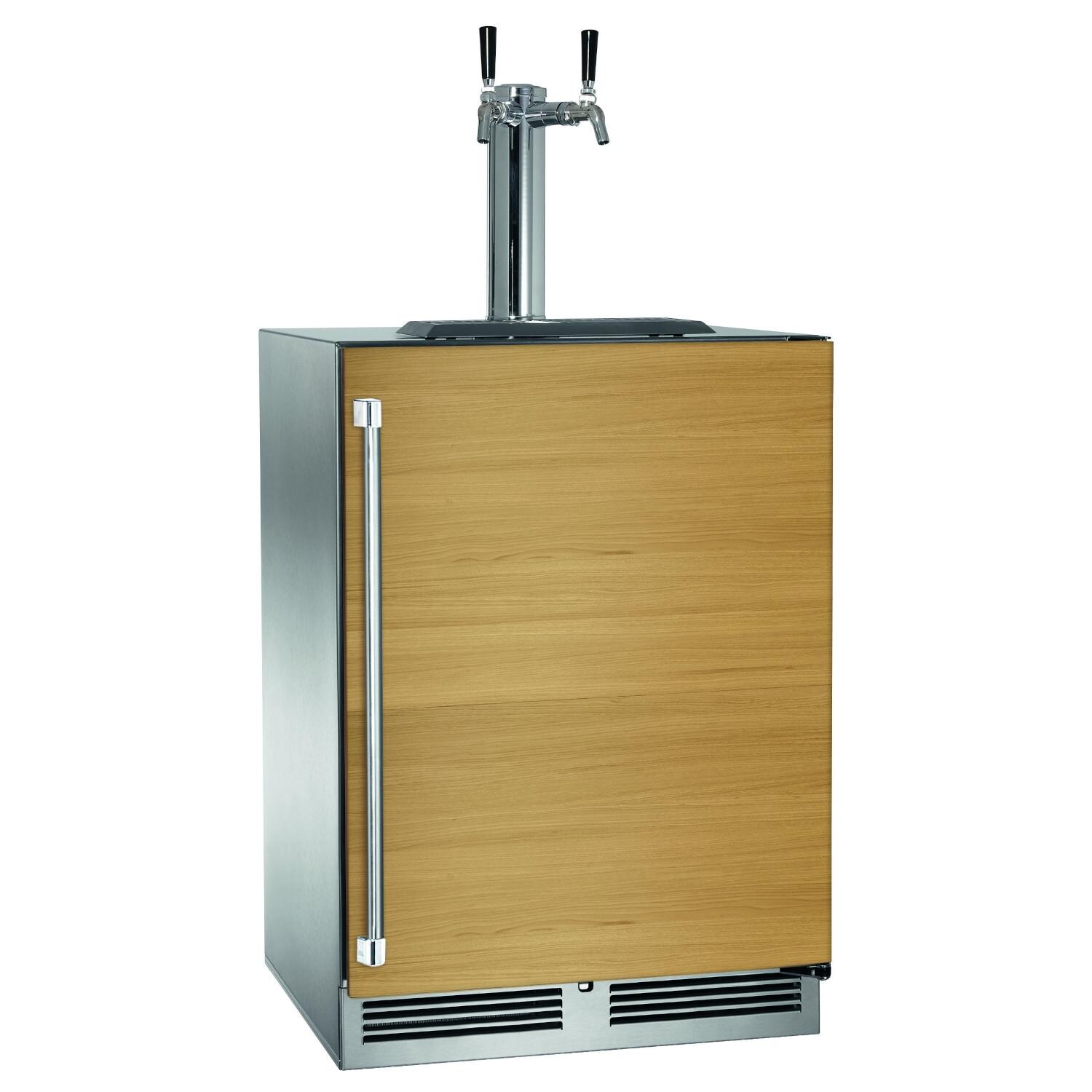 Perlick 24Inch CSeries Two Tap Stainless Steel Panel Ready Outdoor Beverage Dispenser Right