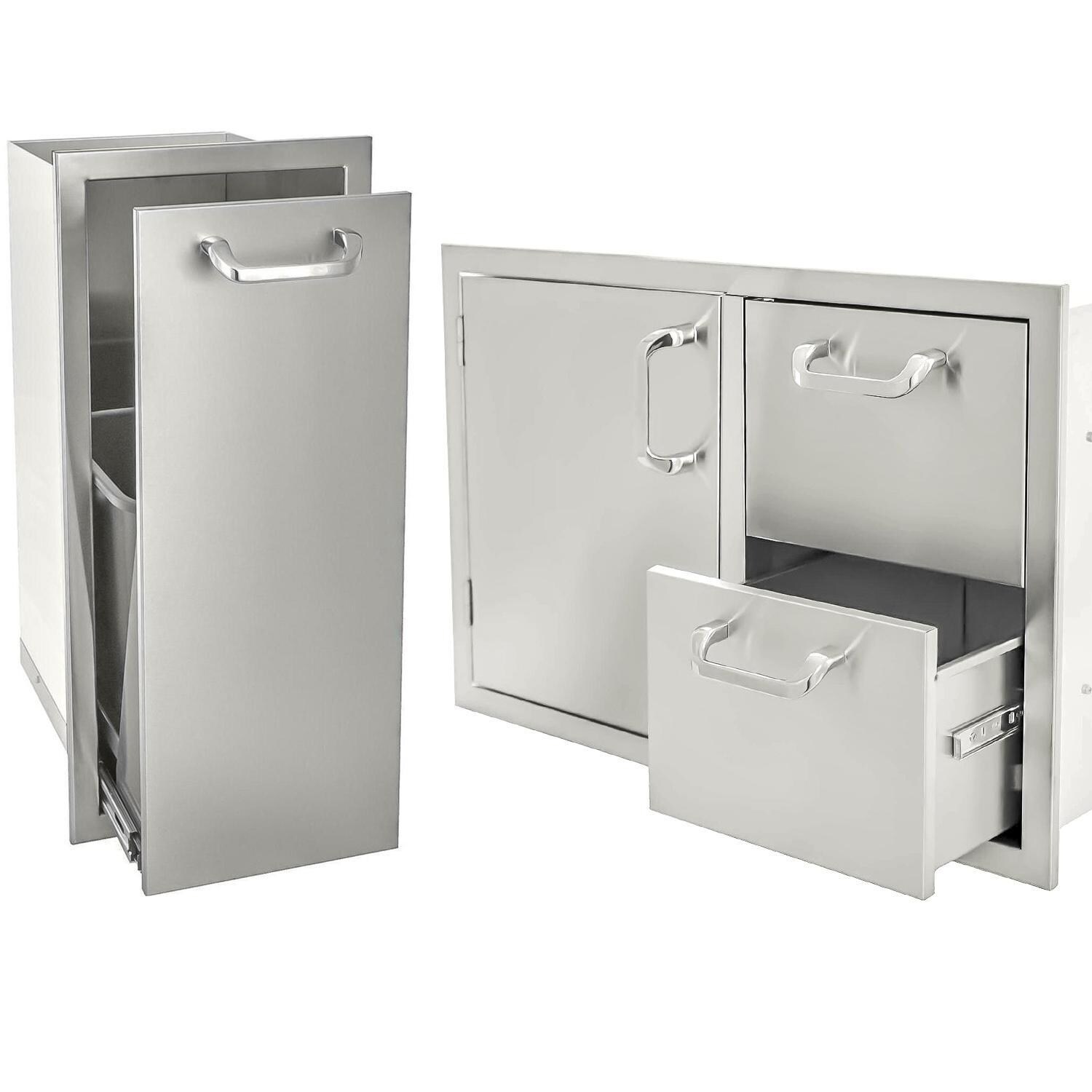 BBQGuys Signature Series 2-Piece Outdoor Kitchen Storage Package - DISCONTINUED