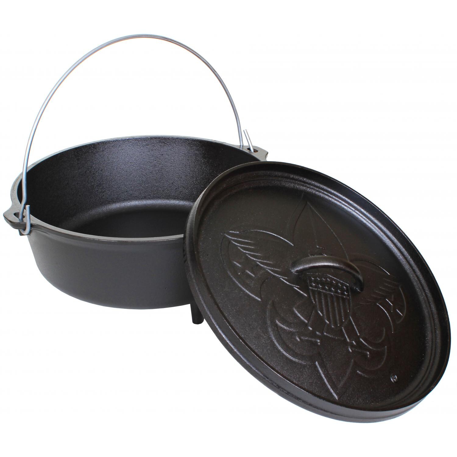 Lodge Dutch Ovens Camping Cast Iron Boy Scouts Of America Series Dutch Oven - Interior View thumbnail