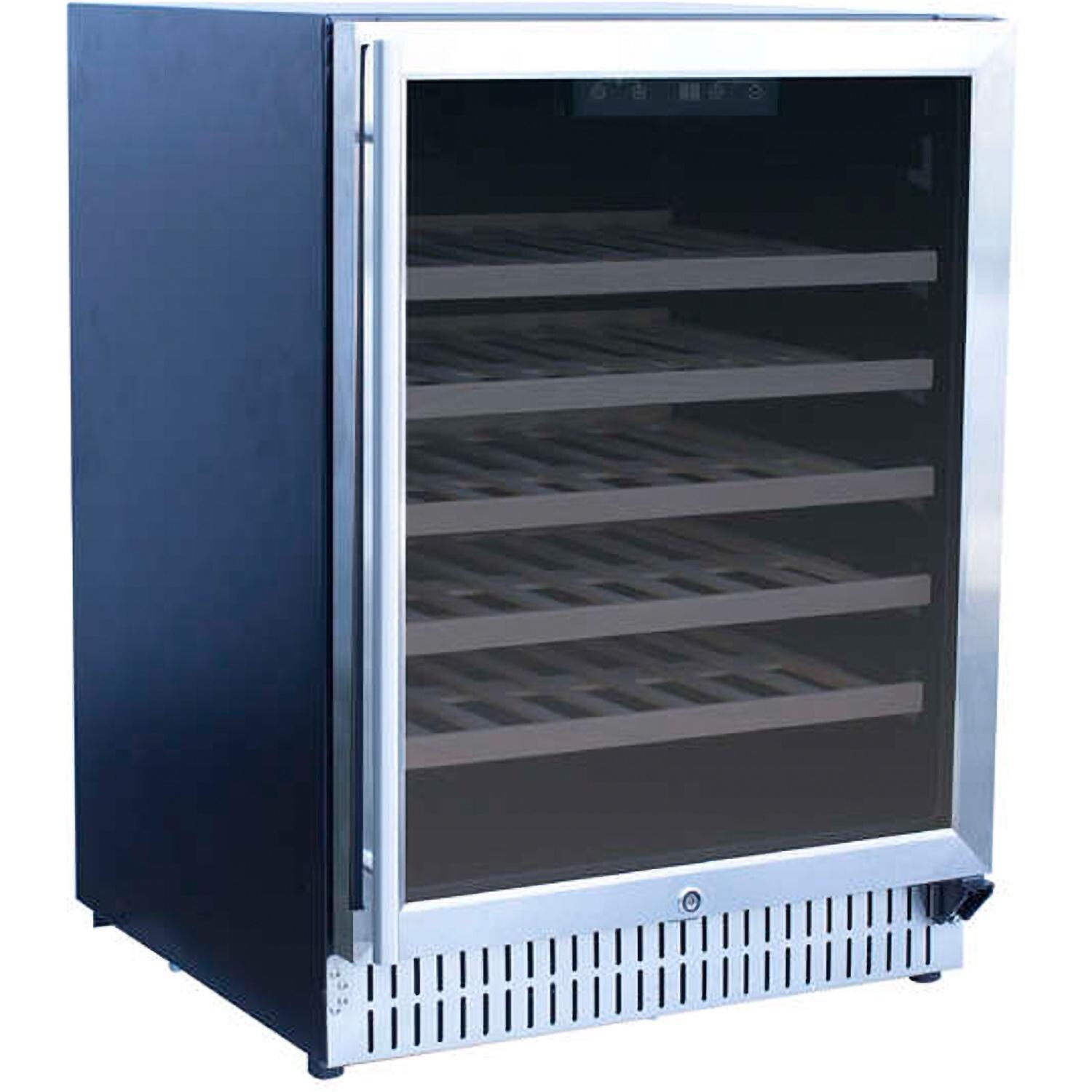 Summerset 24-Inch Outdoor Rated Wine Cooler - SSRFR-24W - Angled View thumbnail