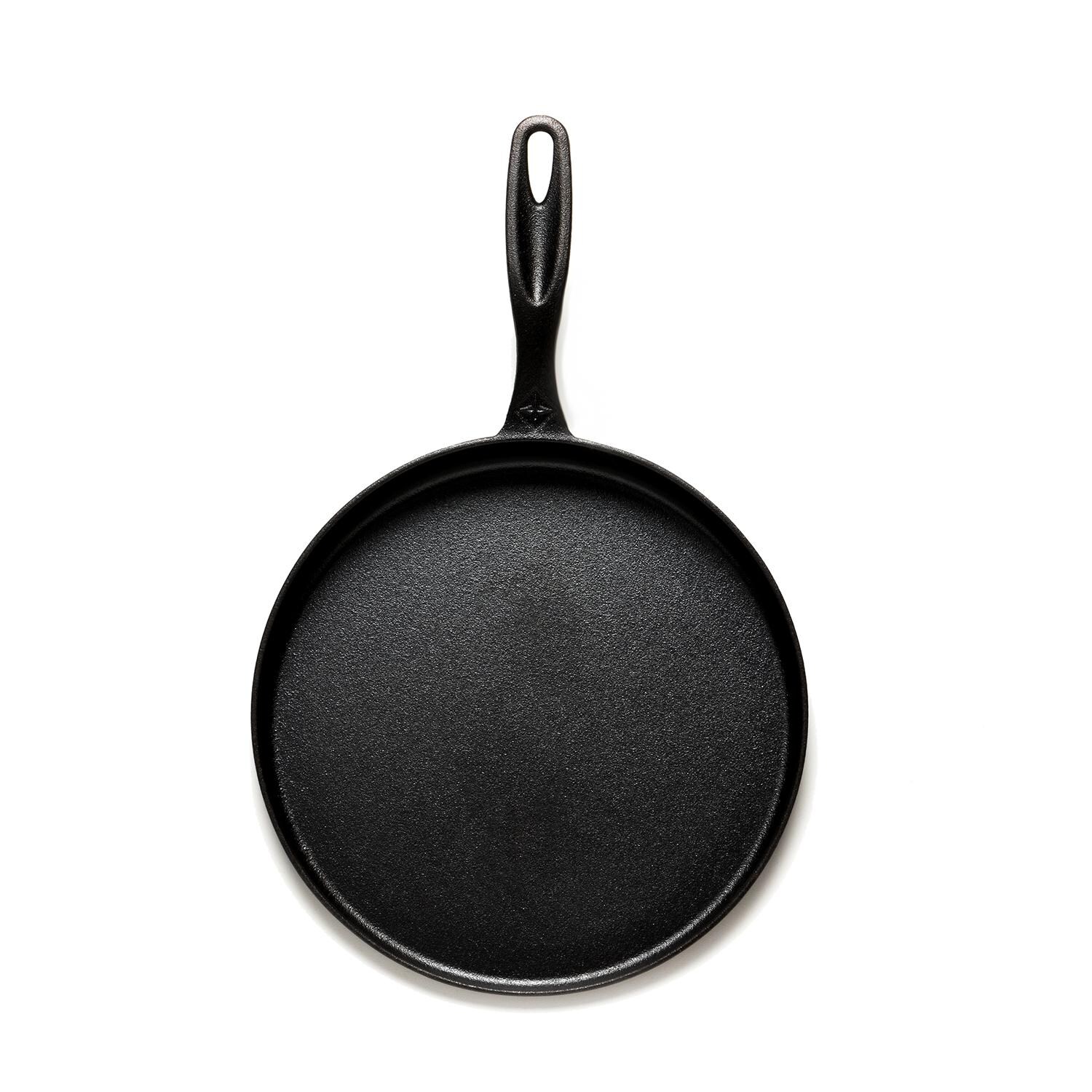 Barebones Living CKW-314 12-Inch Cast Iron Flat Pan - Top View thumbnail