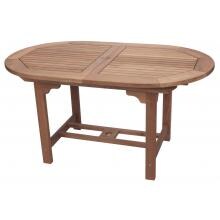 Family 60 X 35 Inch Oval Teak Patio Dining Table W/ Extension By Royal Teak Collection image