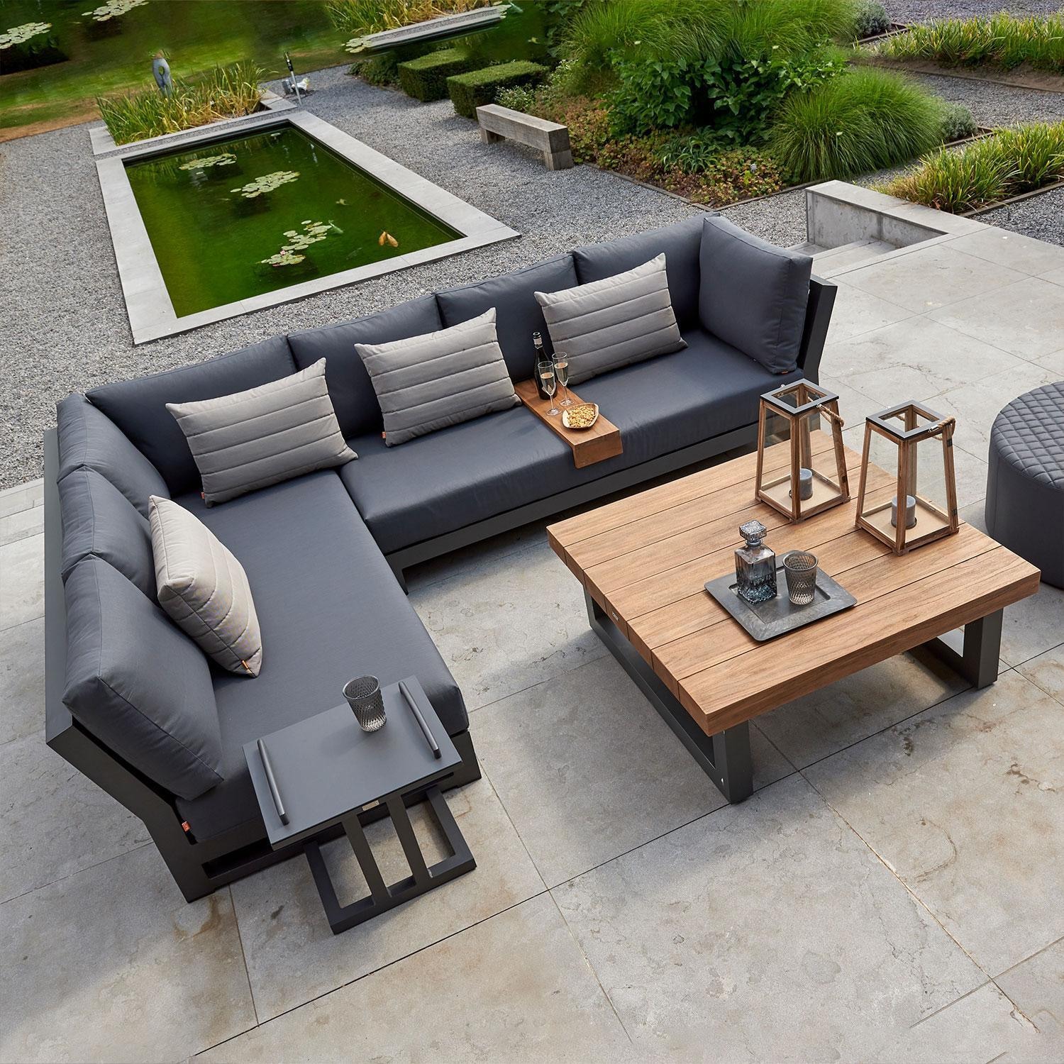 KETTLER Nevada 8 Pc Sectional Corner Set w/ Pillows By - 2184-205K2CS