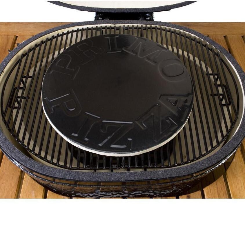 Primo PG00340 Glazed 13 Inch Pizza Stone - On Grill thumbnail