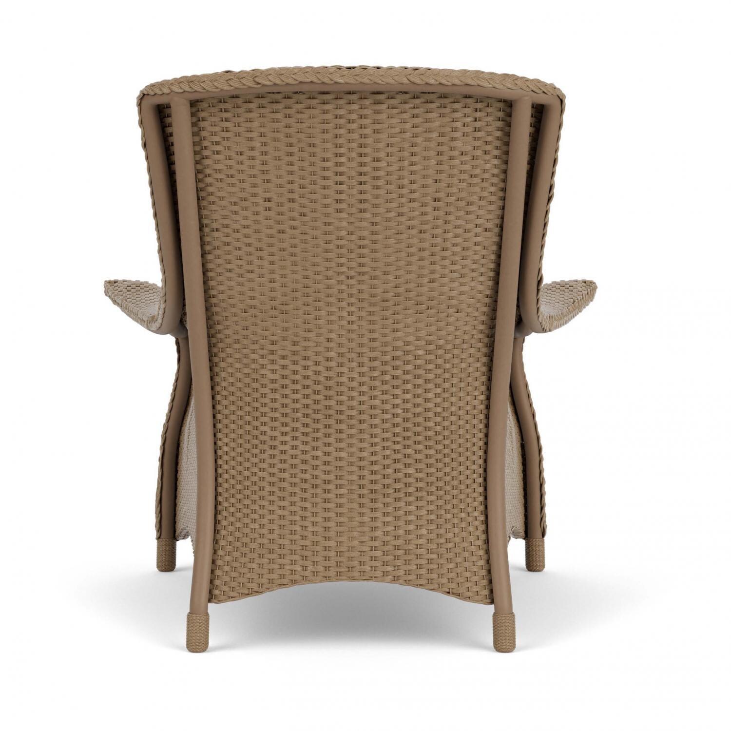 Lloyd Flanders Mandalay Lounge Chair in Fawn Finish with Demo Skyway fabric - Back thumbnail