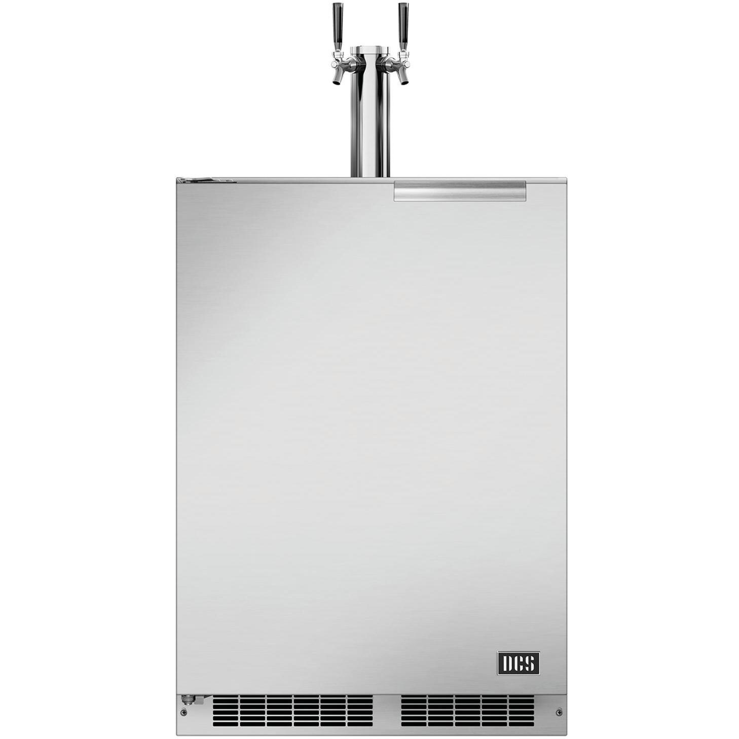 DCS 24-Inch 5.7 Cu. Ft. Left Hinge Outdoor Rated Dual Tap Beer Dispenser / Kegerator - RF24BTL2 thumbnail