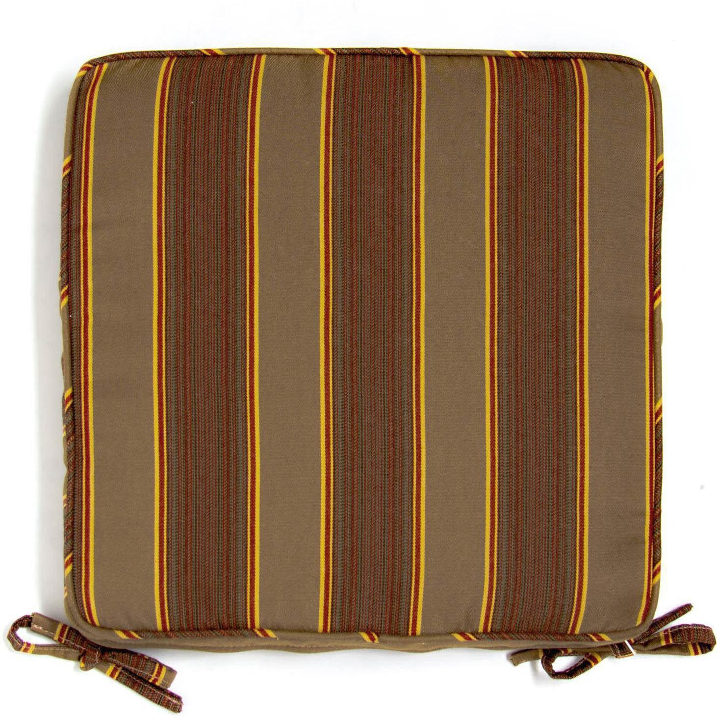 Extra Large Replacement Seat Cushion With Piping - Top View thumbnail