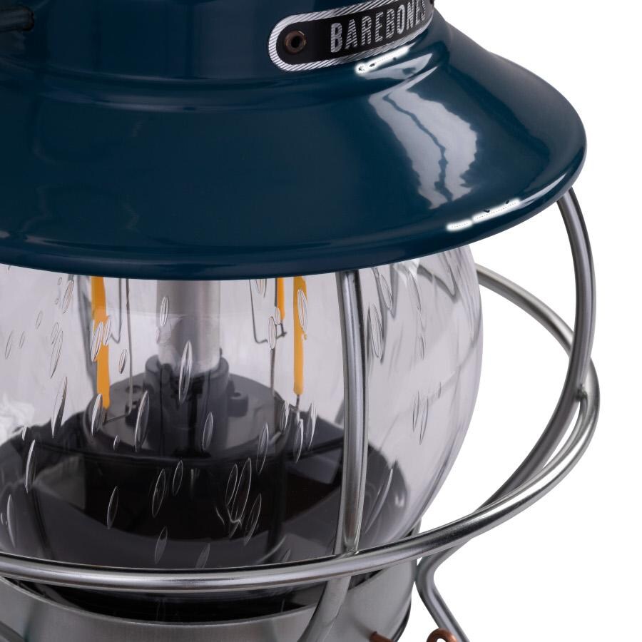Barebones Living LIV-181 Railroad Lantern - Ocean Blue - Upper Details thumbnail