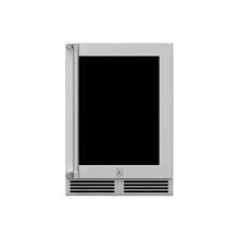 Hestan 24-Inch 5.0 Cu. Ft. Right Hinge Outdoor Rated Dual Zone Glass Door Refrigerator With Wine Storage - GRWGR24 image