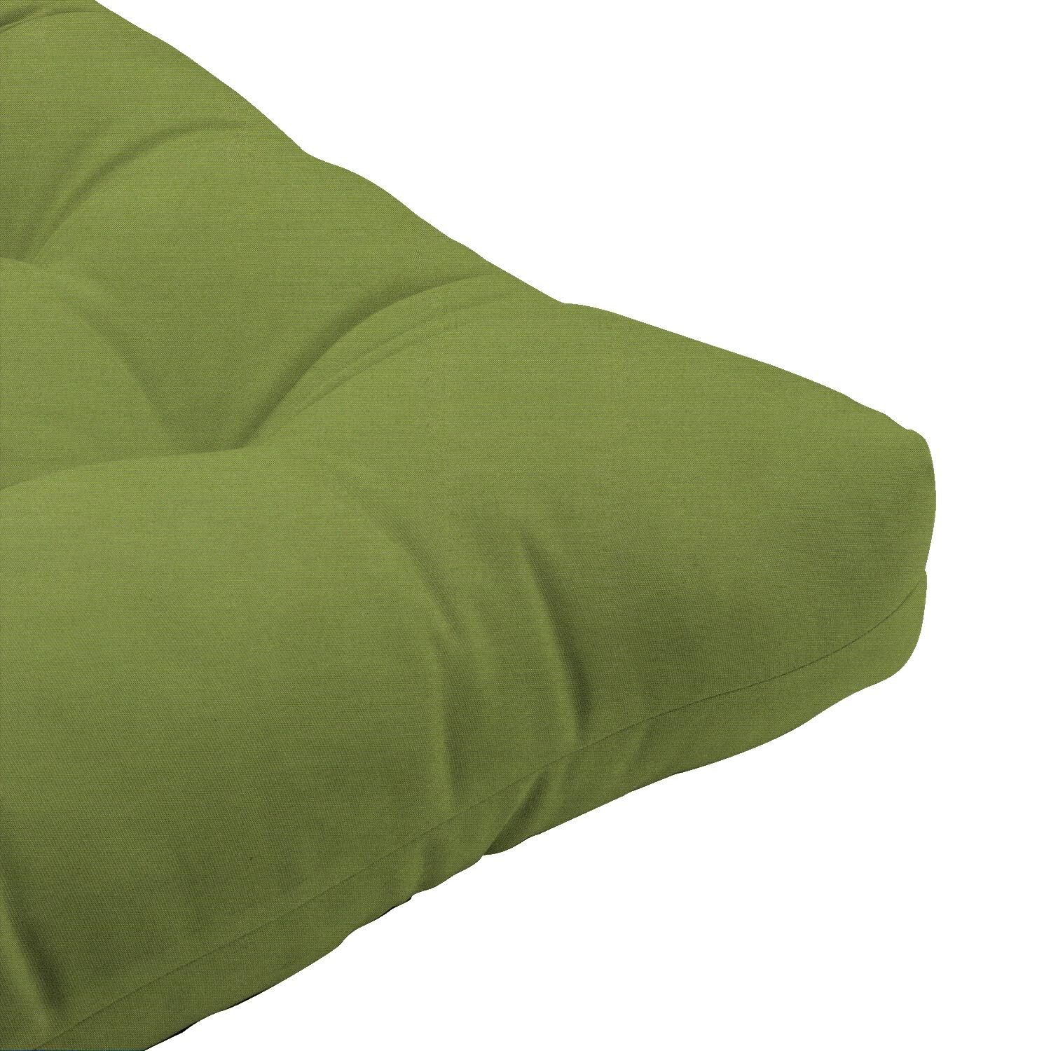 Sunbrella Spectrum Cilantro Long Outdoor Replacement Chaise Lounge Cushion By UltimatePatio.com - Corner Detail thumbnail