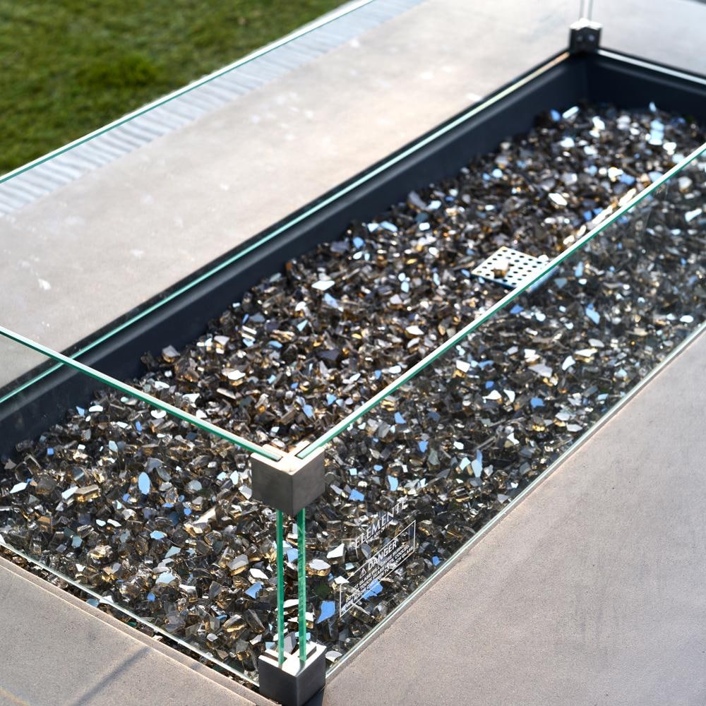 Elementi OFG410/415-WS Meteora, Colorado, Cape Town, Positano, Riviera 40 Inch Rectangle Glass Wind Screen - Top - Lifestyle thumbnail