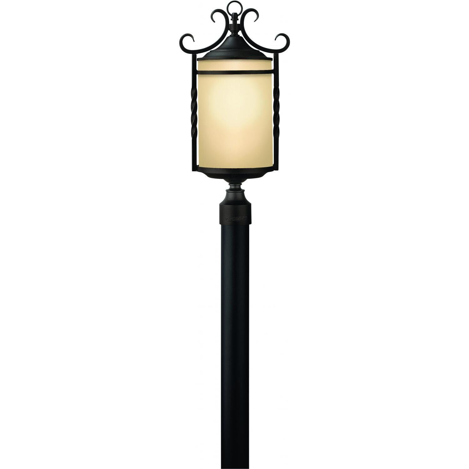 Hinkley Lighting Casa Three Light 24-Inch Outdoor Post Light - Olde Black - 1141OL