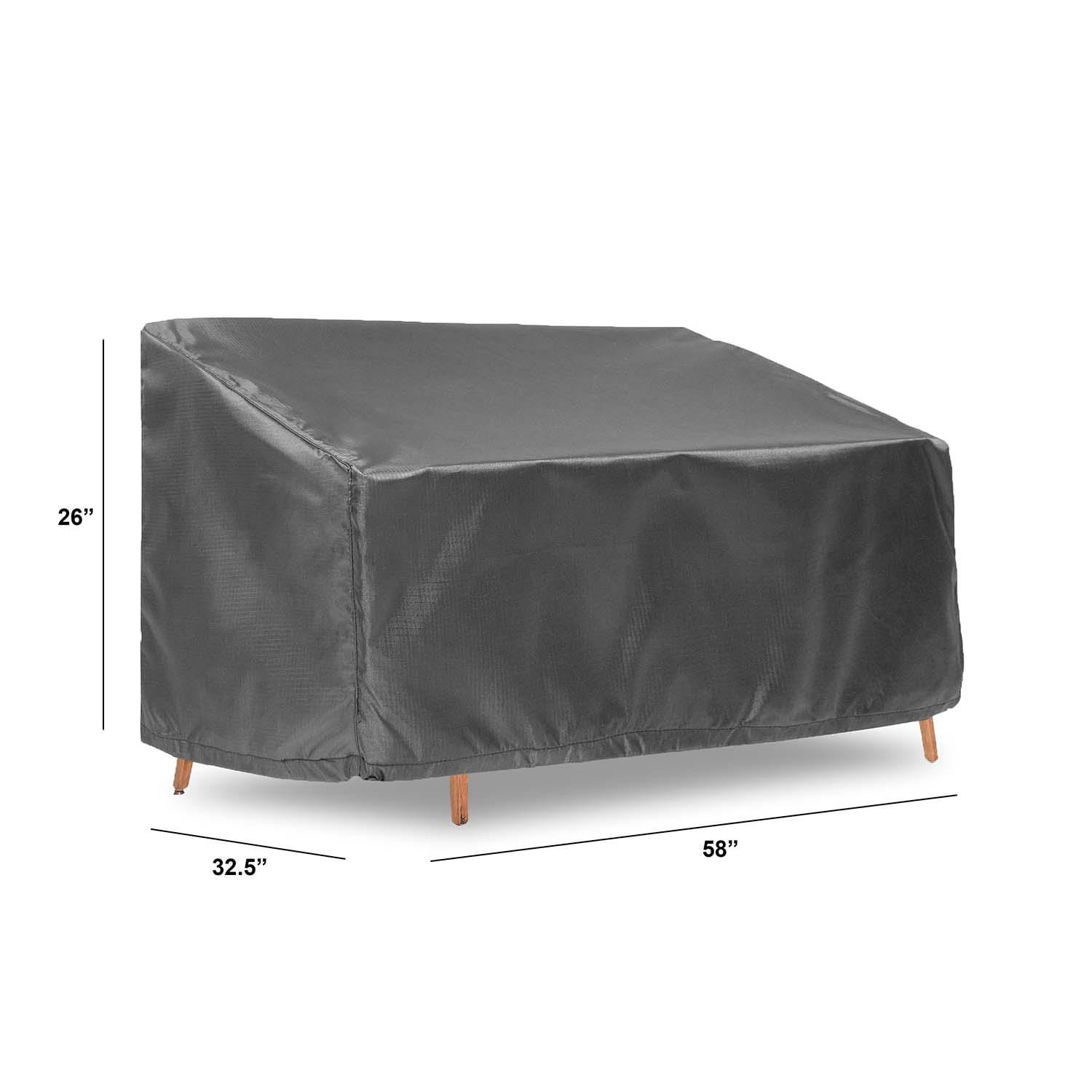 Weather Resistant Cover for Medium Loveseat by Lakeview Outdoor Designs - White Background thumbnail