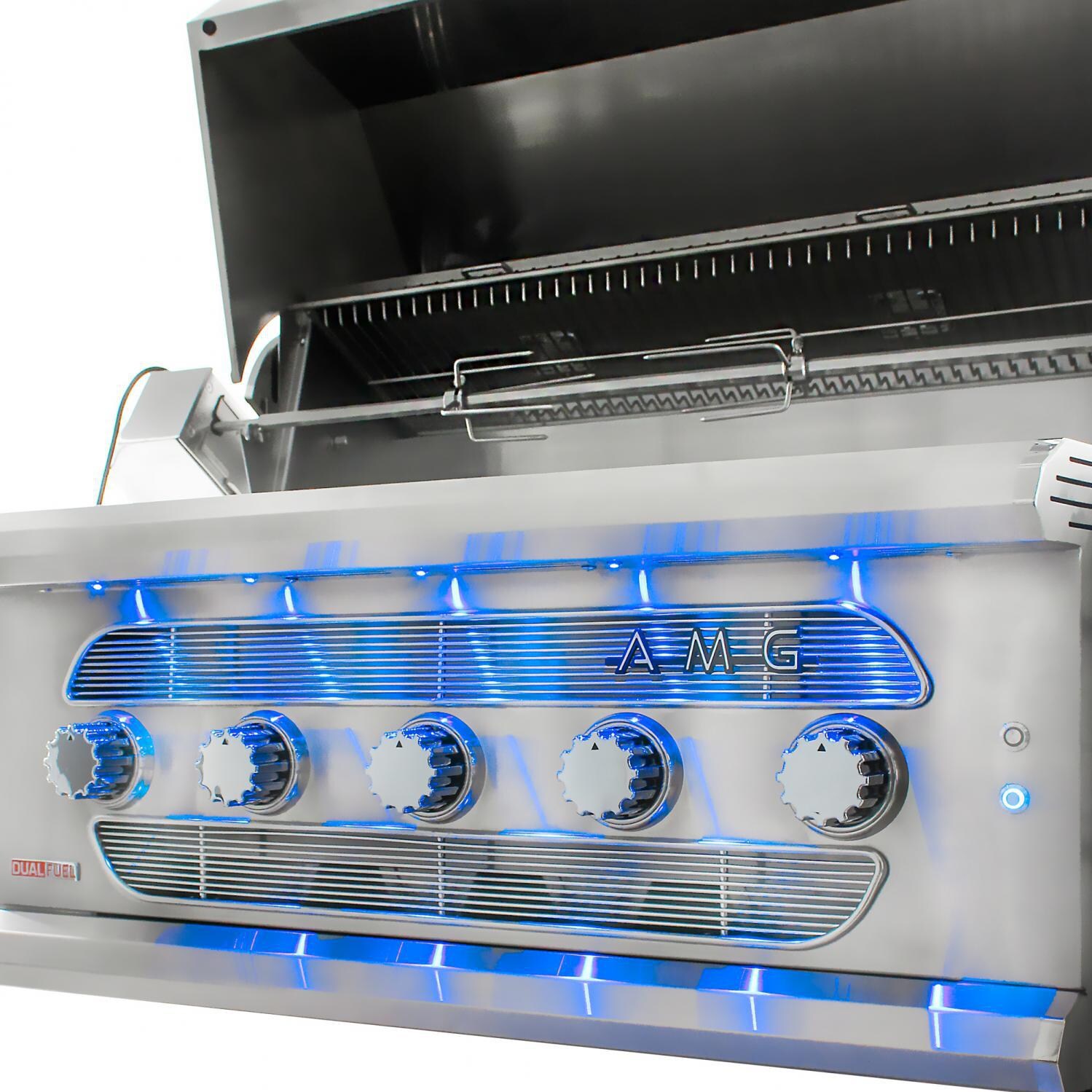 American Muscle Grill 36-Inch Built-In Gas Grill - Blue LED Control Knob Lighting thumbnail