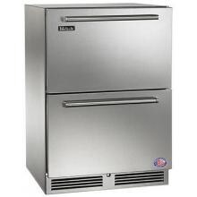 Perlick Signature Series 24-Inch 5.2 Cu. Ft. Outdoor Rated Refrigerator Drawers - HP24RO-3-5