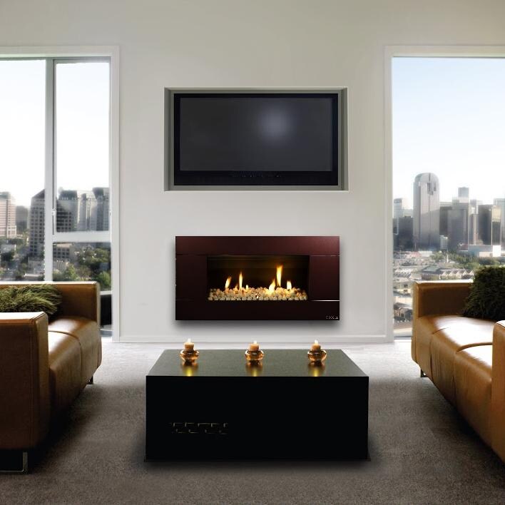 Escea ST900 - Ferro Bronze With White Ceramic Stones - Lifestyle View thumbnail