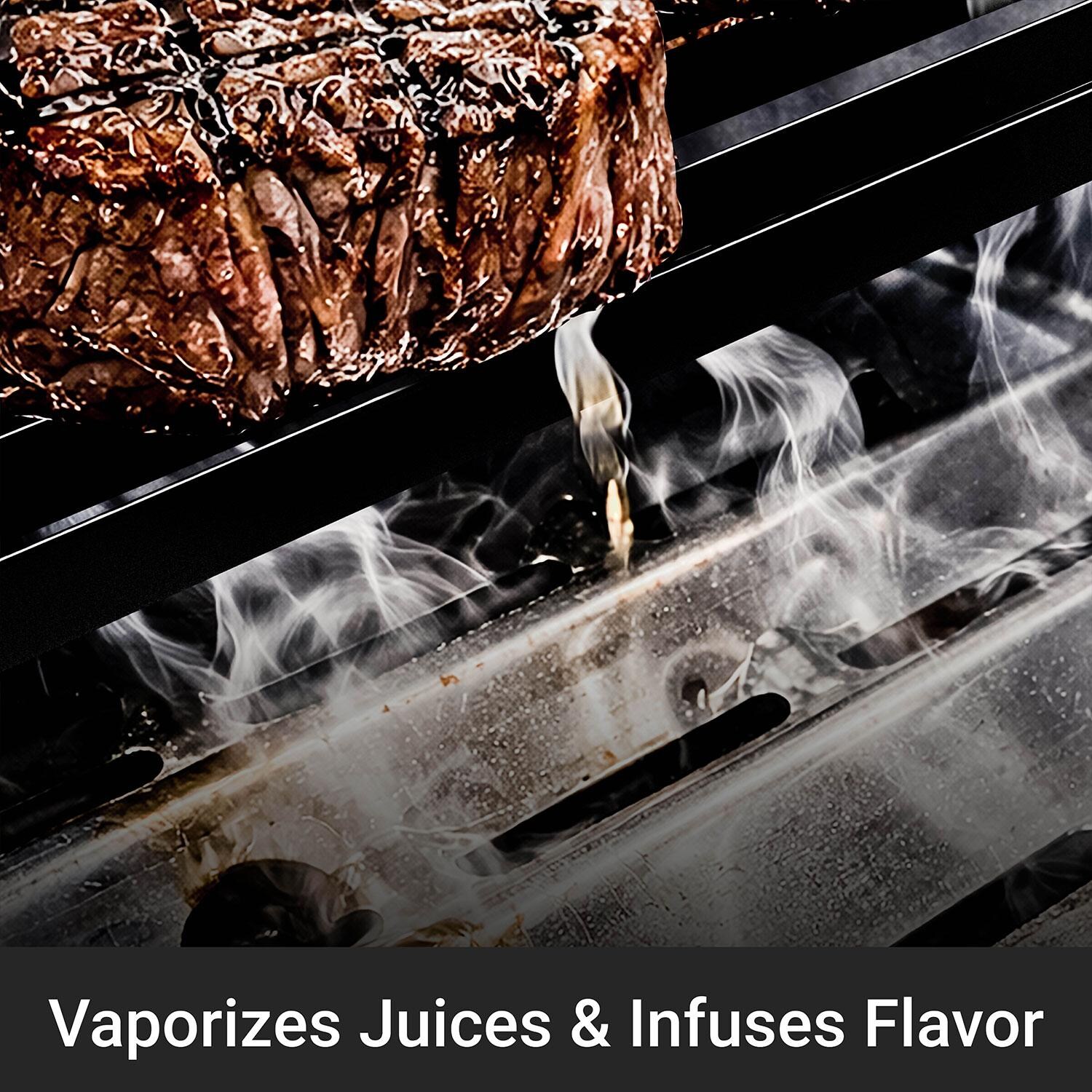 Broil King 866157 Crown 520 Shadow 5 Burner Natural Gas Grill - Black - Vaporizes Juices & Flavor Infuser - Detail thumbnail