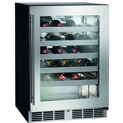 Perlick C-Series 40 Bottle Right Hinge Built-In Wine Reserve - Stainless Steel - HC24WB-3-3R