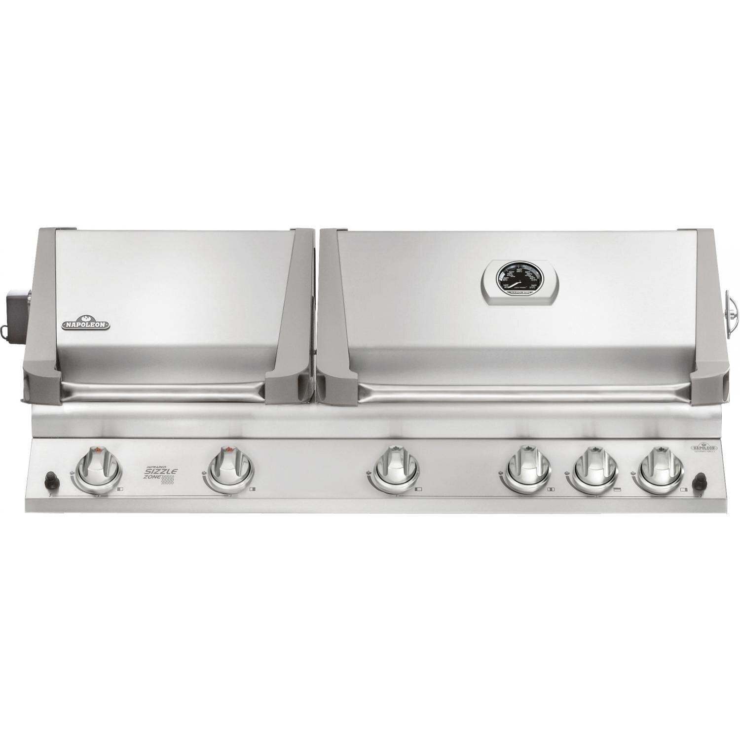 Napoleon Prestige II Gemini 750 Propane Gas Built-In Grill With Rear Infrared Burner, Double Sear Burner And Side Burner thumbnail