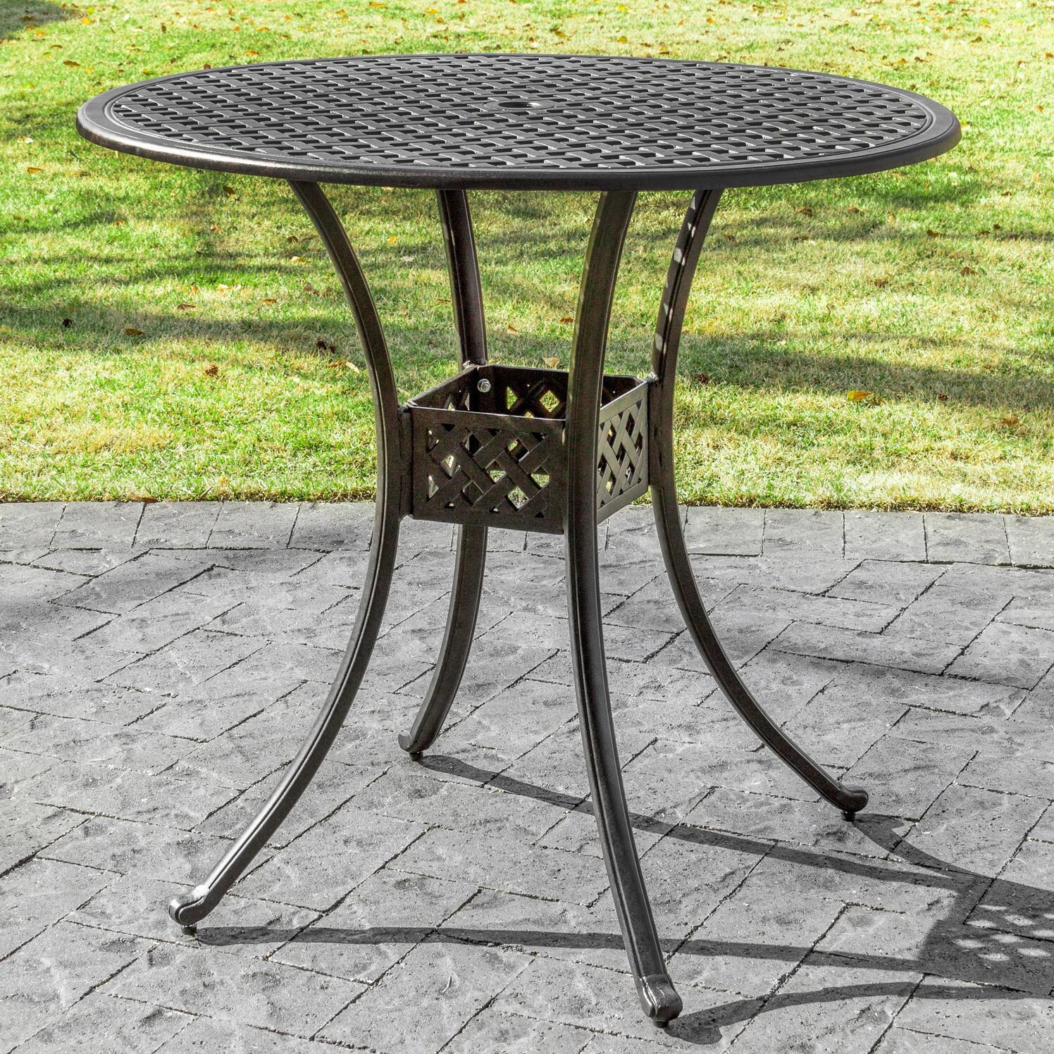 42Inch Cast Aluminum Patio Bar Table By Lakeview Outdoor Designs BBQGuys